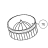 Stainless steel cone with support and screw Vema SP 2072