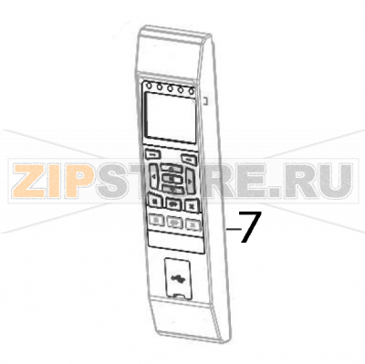 Standard control panel Zebra ZT600 Standard control panel Zebra ZT600Запчасть на деталировке под номером: 7