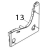 Lower base cover (right) TSC TE210