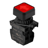 Выключатель кнопочный, Ø отверстия: 22/25 мм Autonics S2PRS-P3RUALM