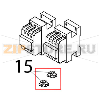 Terminal Angelo Po BX101E Terminal Angelo Po BX101EЗапчасть на деталировке под номером: 15