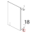 Staffa inferiore supp. porta Unox XV 703G