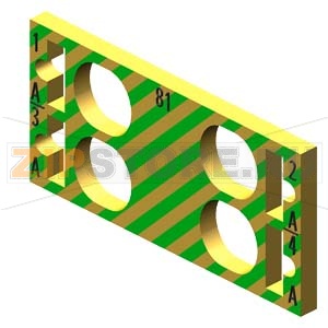 SIMATIC ET 200SP, 10 БИРОК ДЛЯ ЦВЕТОВОГО КОДИРОВАНИЯ, ЦВЕТОВОЙ КОД CC81, ДЛЯ 4 КЛЕММ ВНУТРЕННЕЙ ШИНЫ AUX, ДЛЯ БАЗОВОГО БЛОКА ТИПА B0, С КЛЕММАМИ PUSH-IN Siemens 6ES7193-6CP81-2AB0 