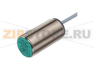 Индуктивный датчик Inductive sensor NBB10-30GM60-A2-5M Pepperl+Fuchs General specificationsSwitching functioncomplementaryOutput typePNPRated operating distance10 mmInstallationflushOutput polarityDCAssured operating distance0 ... 8.1 mmReduction factor rAl 0.25Reduction factor rCu 0.15Reduction factor r304 0.66Nominal ratingsOperating voltage10 ... 30 VSwitching frequency0 ... 200 HzReverse polarity protectionreverse polarity protectedShort-circuit protectionpulsingVoltage drop&le 3 VOperating current0 ... 200 mAOff-state current0 ... 0.5 mA typ. 0.1 &microA at 25 °CNo-load supply current&le 20 mASwitching state indicatorLED, yellowFunctional safety related parametersMTTFd1140 aMission Time (TM)20 aDiagnostic Coverage (DC)0 %Approvals and certificatesUL approvalcULus Listed, General PurposeCSA approvalcCSAus Listed, General PurposeCCC approvalCCC approval / marking not required for products rated &le36 VAmbient conditionsAmbient temperature-25 ... 70 °C (-13 ... 158 °F)Mechanical specificationsConnection typecable PVC , 5 mCore cross-section0.34 mm2Housing materialbrass, nickel-platedSensing facePBTHousing diameter30 mmDegree of protectionIP67