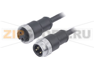 Кабель датчика-исполнительного устройства Connection cable V93-G-BK2M-PUR-V93-G Pepperl+Fuchs Описание оборудованияConnection cable, 7/8"-16 UN to 7/8"-16 UN, PUR cable 3-pin