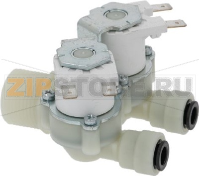 SOLENOID VALVE RPE 2 WAYS 180° ø 8 mm 
