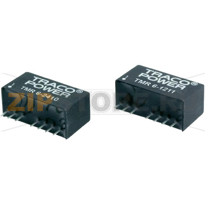 Преобразователь DC/DC, печатный монтаж, 12 V/DC, 9 V/DC, 666 mA, 6 W Traco Power TMR 6-1219 