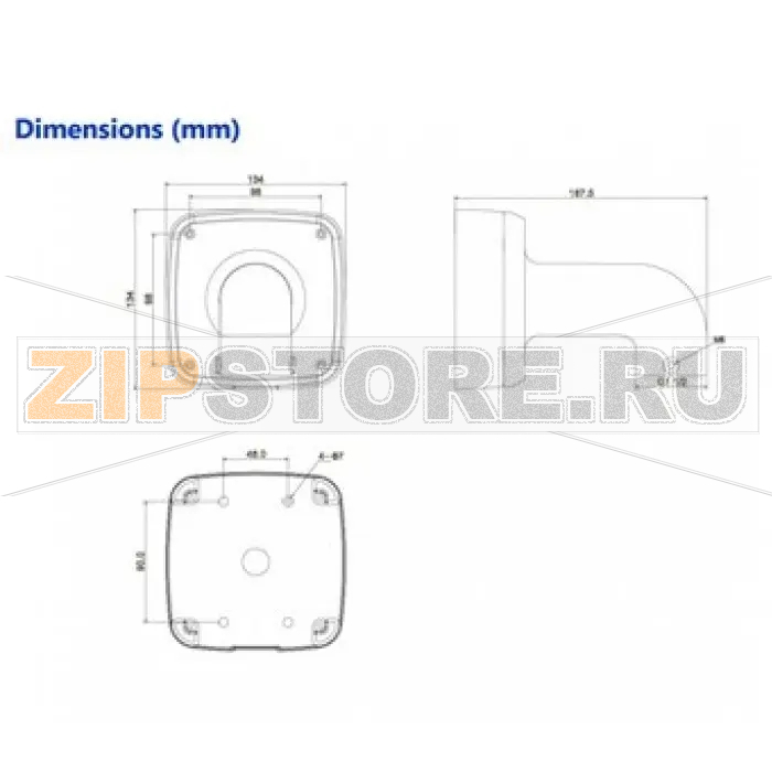 Кронштейн настенный с распределительной коробкой Dahua PFB302S 