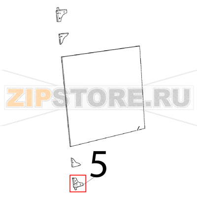 Internal glass lower hinge Unox XVC 205E Internal glass lower hinge Unox XVC 205EЗапчасть на деталировке под номером: 5