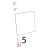 Internal glass lower hinge Unox XVC 205E