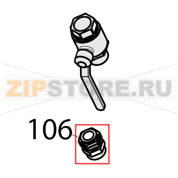Cable gland with nut Tecnoinox FRS35E7 Cable gland with nut Tecnoinox FRS35E7Запчасть на деталировке под номером: 106