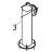Soporte distribuidor inferior Fagor ECO-200