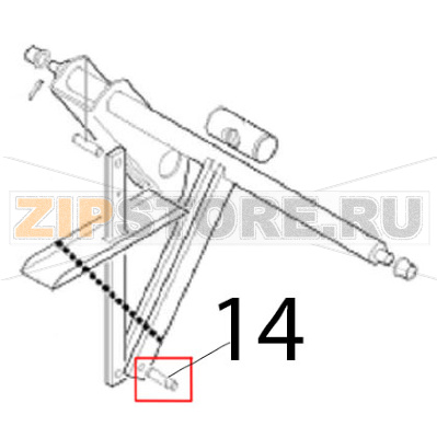 Well pin Angelo Po 1G1BR1G Well pin Angelo Po 1G1BR1GЗапчасть на деталировке под номером: 14