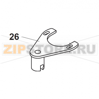 Scraber Holder Bear Varimixer AR40 VL-1S                                                                         Scraber Holder Bear Varimixer AR40 VL-1SЗапчасть на сборочном чертеже под номером: 26Название запчасти на датском&nbsp;языке: Scraber Holder Bear Varimixer AR40 VL-1S