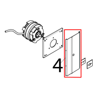 Omega alluminio fissaggio motore Tecnoeka KF 1010 EV UD