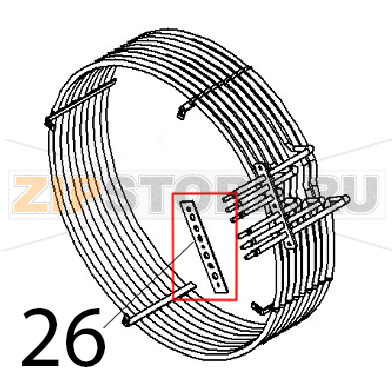 Guarnizione Angelo Po FX82E2T Guarnizione Angelo Po FX82E2TЗапчасть на деталировке под номером: 26