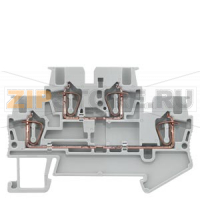 КЛЕММА ДВУХРЯДНАЯ НЕИЗОЛИРОВАННАЯ, ПРУЖИННОЕ ПОДСОЕДИНЕНИЕ: 0.14 - 1.5 MM2, ШИРИНА: 4.2 MM, СЕРАЯ Siemens 8WH2025-0AE00