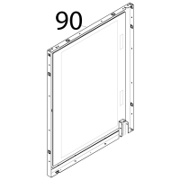 Assieme di siliconatura vetro su controporta Tecnoeka KF 1010 EV UD