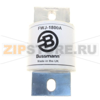 Предохранитель, 1600 A, AC 1000 В, DC 800 В, 100 кА, 89x173 мм, UL Eaton 1600A 1000V AC SEMI-COND