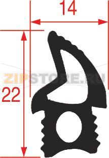 УПЛОТНИТЕЛЬ ДВЕРЦЫ ПЕЧИ 1780 MM 