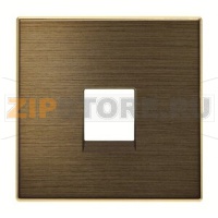 Накладка для телекоммуникационных розеток, античная латунь ABB 2CLA851700A1201