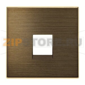 Накладка для телекоммуникационных розеток, античная латунь ABB 2CLA851700A1201 