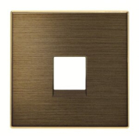 Накладка для телекоммуникационных розеток, античная латунь ABB 2CLA851700A1201