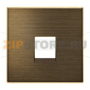 Накладка для телекоммуникационных розеток, античная латунь ABB 2CLA851700A1201 