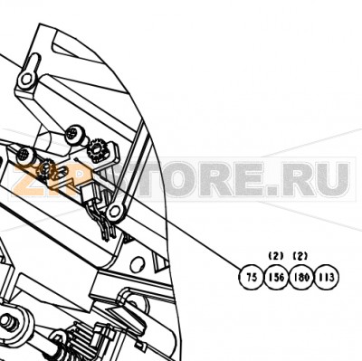 Винт М3х6 (крестовой) Datamax A-4606 Mark II LH Винт М3х6 (крестовой) Datamax A-4606 Mark II LHЗапчасть на сборочном чертеже под номером: 180Название запчасти Datamax на английском языке: (25PK) SCREW PHP M3 X 6MM CRES