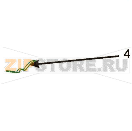 Верхний сенсор промежутков, фиксированный Zebra GX420t Верхний датчик промежутков, фиксированный Zebra GX420tЗапчасть на сборочном чертеже под номером: 4Название запчасти Zebra на английском языке: Upper Gap Sensor, Fixed 