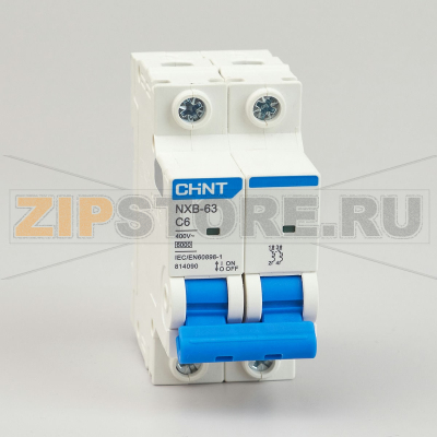 Выключатель автоматический 6 А, 6 кА, 2 полюса Chint NXB-63 