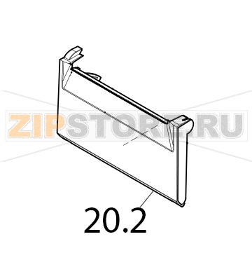 Tear-off plate CAB EOS5 Tear-off plate CAB EOS5Запчасть на деталировке под номером: 20.2