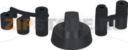 UNIVERSAL KNOB BLACK WITH REDUCTIONS 