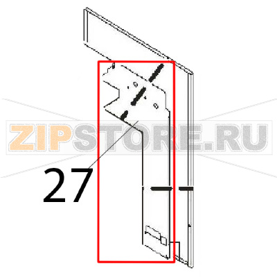 Insulation retainer RH Angelo Po FM1011E2 Insulation retainer RH Angelo Po FM1011E2Запчасть на деталировке под номером: 27
