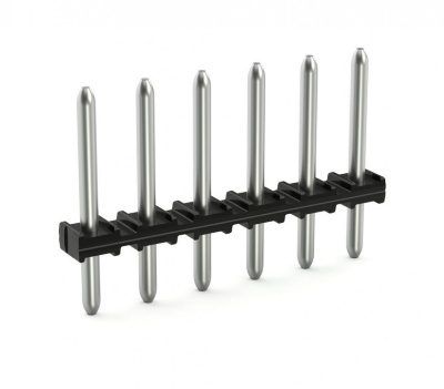 Solder pin strip; 1.0 mm O solder pin; straight; Pin spacing 3.5 mm; 7-pole; black Wago 2091-1707/200-000 Lotstiftleisten mit geraden und abgewinkelten Lotstiften fur rechtwinklige und parallele Steckrichtung zur LeiterplattePolverlustfreies Aneinanderreihen von mehreren Federleisten in einer Lotstiftleiste zur Trennung von Funktionen moglich...