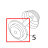 Ribbon core guide CK Toshiba TEC B-852-TS22-QP-R