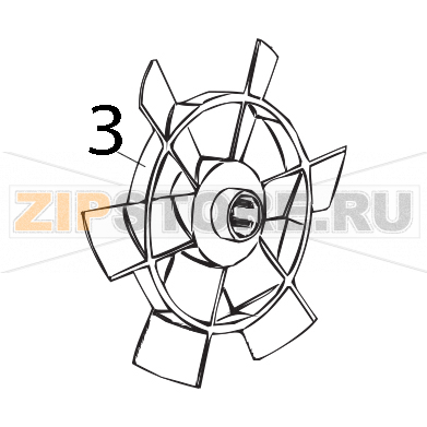 Ventola pompa 2400 Elettrobar Fast 80D Ventola pompa 2400 Elettrobar Fast 80DЗапчасть на деталировке под номером: 3