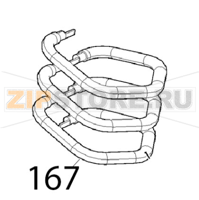 Cavo unipolare 16 MMQ, L=280, termi Unox XVC 1005EP Cavo unipolare 16 MMQ, L=280, termi Unox XVC 1005EPЗапчасть на деталировке под номером: 167