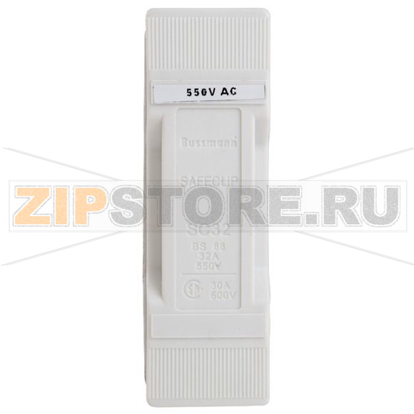 Держатель предохранителей, 32 A, AC 550 В, BS88/F1 Eaton SAFECLIP 32A BACK STUD CONNECTED BLACK 