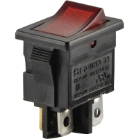 Переключатель клавишный 250 В/AC, 6 А, 2 x выкл/вкл TRU Components TC-R13-73C-02