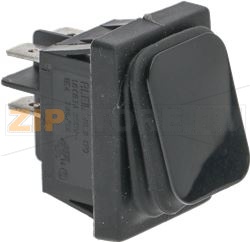 МГНОВЕННЫЙ ДВУХПОЛЮСНЫЙ ПЕРЕКЛЮЧАТЕЛЬ, ЧЕРНЫЙ 