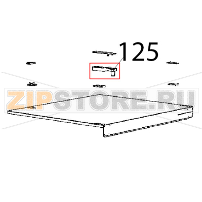 Door upper brachet CT BT Unox XB 895 Door upper brachet CT BT Unox XB 895Запчасть на деталировке под номером: 125