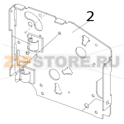 Main frame L Toshiba TEC B-852-TS12-CN Main frame L Toshiba TEC B-852-TS12-CNЗапчасть на деталировке под номером: 2