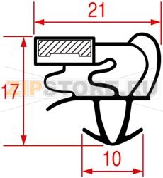 SNAP-IN GASKET 700x395 mm 