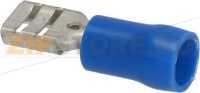 КАБЕЛЬНАЯ КЛЕММА СИНЯЯ F 4,8X0,8 MM 100 ШТ