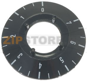 ЧЁРНАЯ КРУГЛАЯ ГАЙКА Ø 50 ММ 0-1-2-3-4-5-6-7 