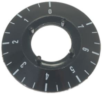 ЧЁРНАЯ КРУГЛАЯ ГАЙКА Ø 50 ММ 0-1-2-3-4-5-6-7
