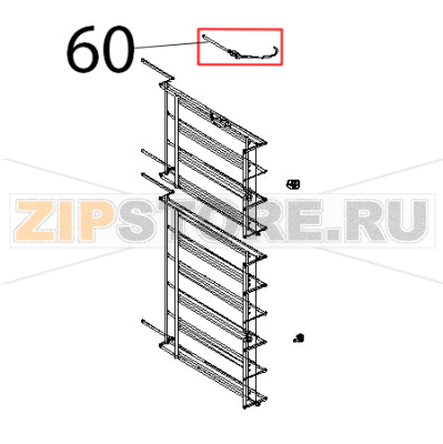 Sonda al cuore stampata L=2000 Unox XBC 804 Sonda al cuore stampata L=2000 Unox XBC 804Запчасть на деталировке под номером: 60