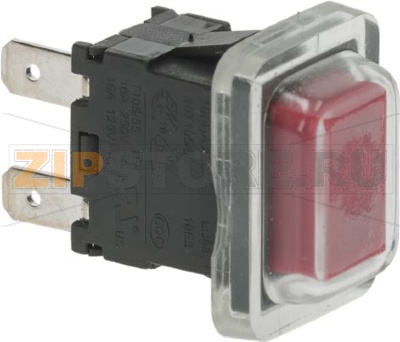 КРАСНЫЙ ОДНОПОЛЮСНЫЙ ВЫКЛЮЧАТЕЛЬ 16А 250В 