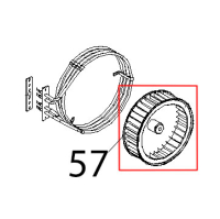 Ventola D=196, H=61, 38 pale, dado M8 Unox XF 188